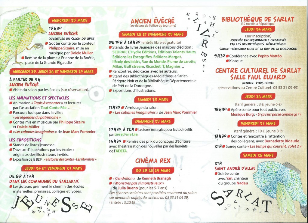 Programme 10e salon livre jeunesse sarlat 20150002